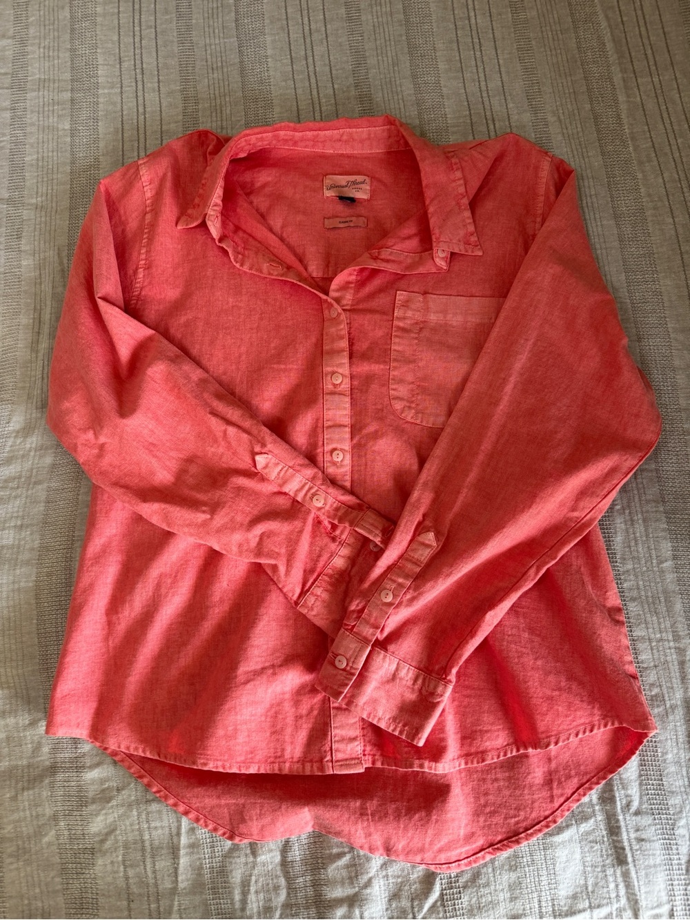 Universal Thread Coral Button-Front Women's Shirt